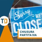 chiusura partita iva cartello siamo chiusi